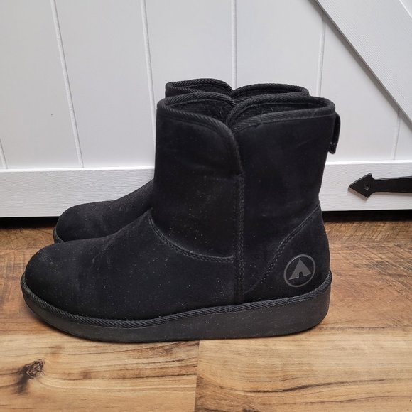 Airwalk Shoes - Payless Airwalk Women's Black Short Cozy Boot Size 8.5